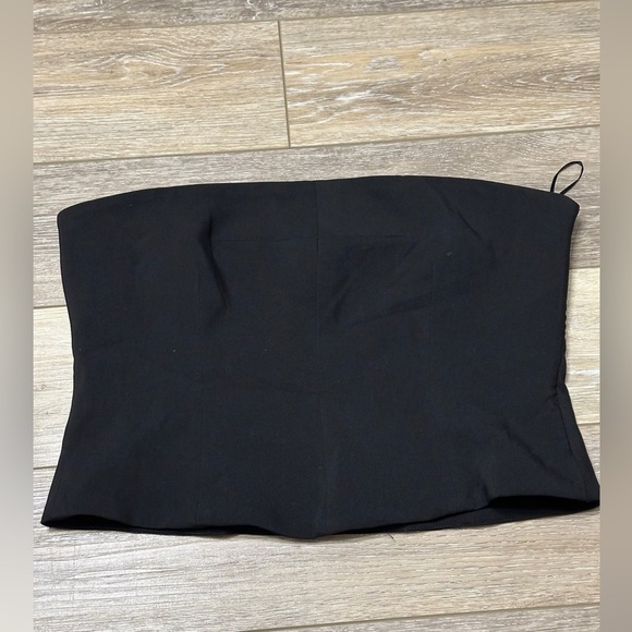 🛍️NWT Rachel Zoe Black Tube Top Size L back zipper - Picture 1 of 10
